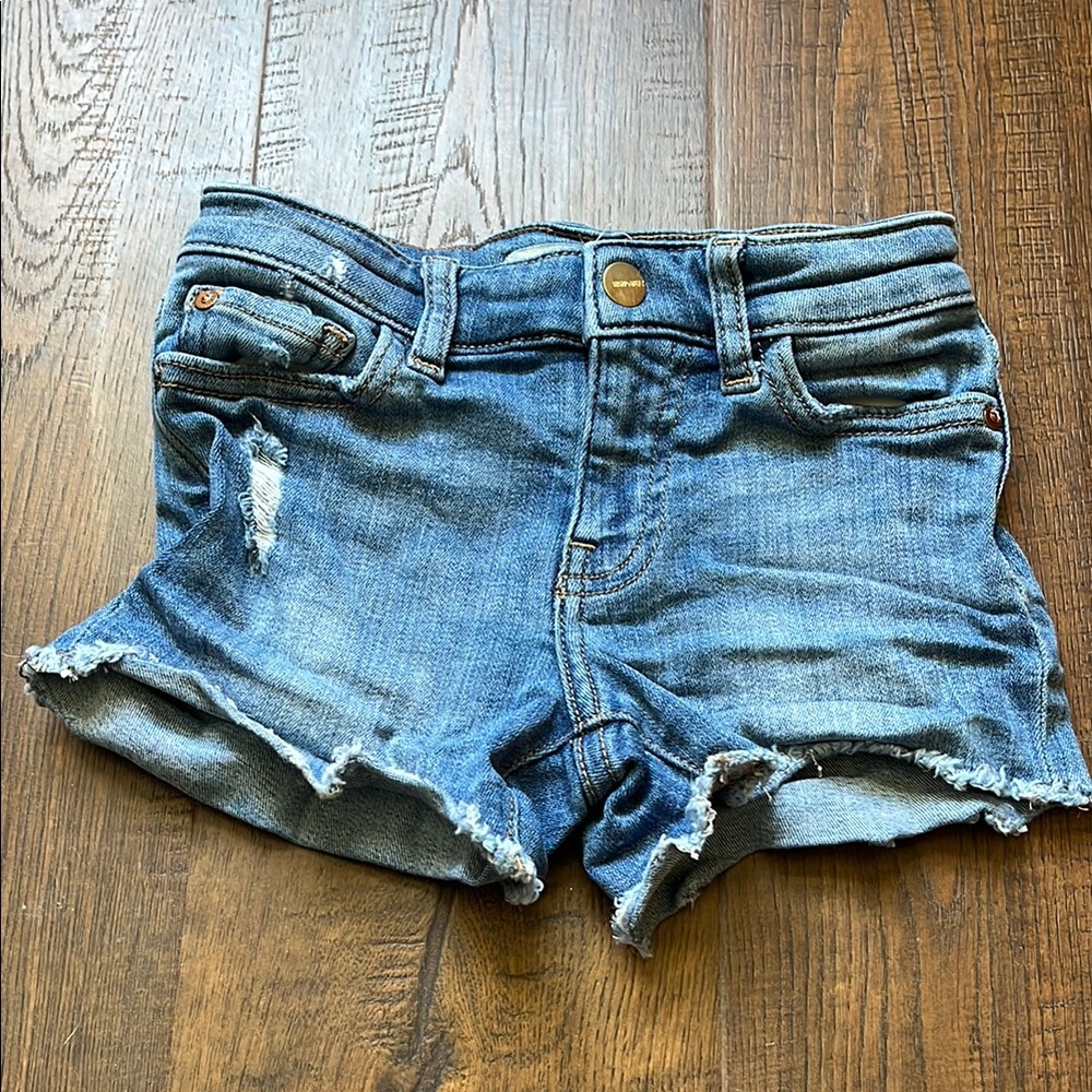Warp + Weft Blue Denim kids Shorts